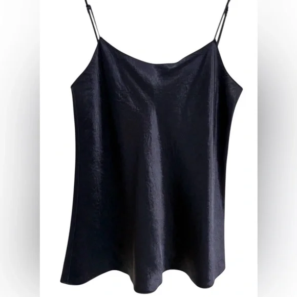 Vince Satin Cami – Coastal Midnight Blue – Size M – NWOT Minimalist Luxe Top - Picture 4 of 10